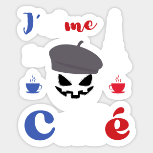 I love Halloween coffee Sticker